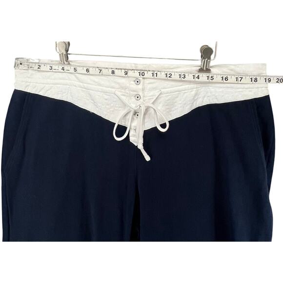 Brooks Brothers Pants Womens XL Blue Drawstring Waist Casual Relaxed Comfort - Picture 5 of 13